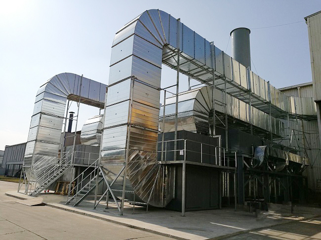 Incinerador catalítico de almacenamiento de calor de gases residuales orgánicos